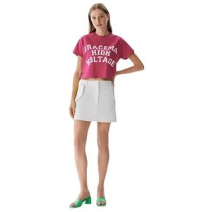 LTB Jeans Gateme A-lijn rok voor dames, Helder Wit 11213, XS