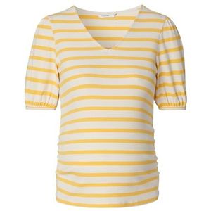 Noppies Janou Tee T-shirt voor dames, met korte mouwen, gestreept, Geel - N173, S
