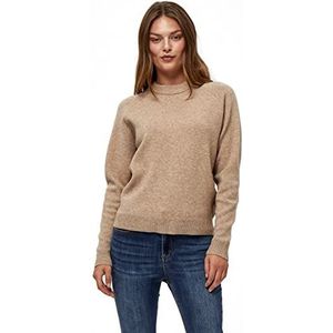 Peppercorn Rosalia Mock Neck Gebreide Trui Met Lange Mouwen | Bruine Truien Voor Vrouwen UK | Lente Dames Truien | Maat M