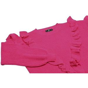 faina Dames Falbala Herfst en Winter Gebreide Trui Voor Gevorderde Roze Maat XS/S, roze, XS