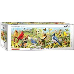 Backyard Birds Panoramic door Greg Giordano 1000-delige puzzel