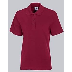 BP 1648 181 dames poloshirt van duurzaam gemengd weefsel bordeaux, maat XL