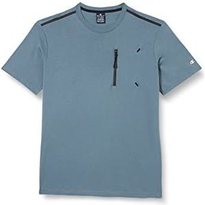 Champion Legacy X-PRO Zip Pocket S/S T-shirt voor heren, Tinnen grijs, M