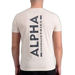 Alpha Industries T-shirt met rugprint voor heren Jet Stream White