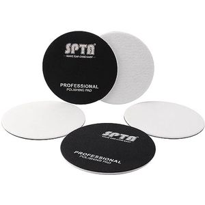SPTA Vilten polijstpad, 5 stuks, Ø 150 mm, zeer schurende viltpads voor de verwerking van schurend slijm, polijstschijven van vilt voor het polijsten van glas