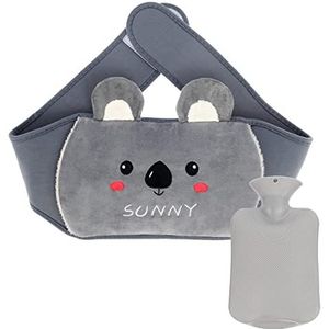 Warmwaterkruik van rubber met zachte taillebekleding, warmwaterzak, warmwaterkruik voor nek en schouders, rug, benen en taille warm. Warmwaterkruiken, ideaal voor pijnverlichting, artritis, sportblessures