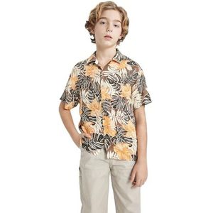 DeFacto jongens shirt, bruin, 7-8 Jaar