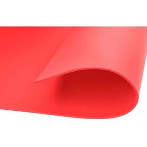EVA-rubber, rood, 40 x 60 cm x 1 mm. 20 stuks.