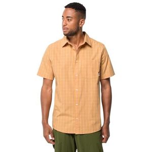 Jack Wolfskin Heren Hot Springs M shirt met korte mouwen, honinggeel, XL, Honing Geel, XL