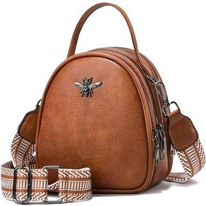 Lichtgewicht Kleine Crossbody Bags Schoudertas voor Vrouwen Stijlvolle Dames Mobiele Telefoon Portemonnee en Handtassen Portemonnee, 0-0-2-n bruin, Small