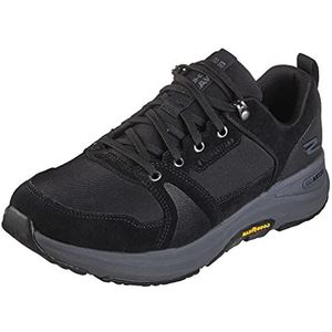 Skechers Bkcc 216106 Sneakers voor heren, Zwart suède zwart textiel houtskool trim, 44 EU