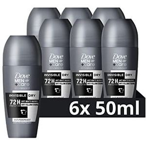 Dove Men+Care Advanced Invisible Dry Anti-Transpirant Deodorant Roller, biedt tot 72 uur bescherming tegen zweet - 6 x 50 ml - Voordeelverpakking