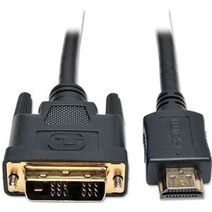 Tripp Lite P566-010 HDMI-naar-DVI-kabel, digitale monitor-adapter, videoconverterkabel (HDMI naar DVI-D M/M), 3 m