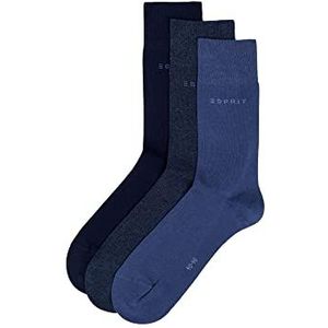 ESPRIT Heren Sokken Solid-Mix 5-Pack M SO Katoen eenkleurig Multipack 5 Paren, Veelkleurig (Sortiment 0060), 40-46