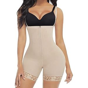 FeelinGirl Vrouwen Shaper Broek Dij Slanker - Hoge Taille Body Shaper Open Buste Shapewear Vest Afneembare Bandjes Butt Lifter Ondergoed