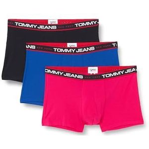 Tommy Jeans Heren 3P Trunk Zwart/Zwart/Zwart XL, Zwart/Zwart/Zwart, XL