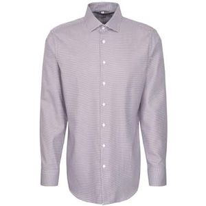 Seidensticker Zakelijk overhemd voor heren, regular fit, gemakkelijk te strijken, Kent-kraag, lange mouwen, 100% katoen, lila, 38
