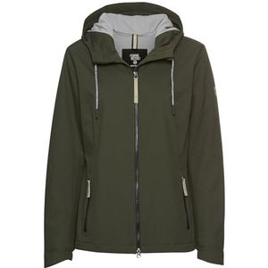 camel active Functionele damesjas met afneembare capuchon, bosgroen, 48