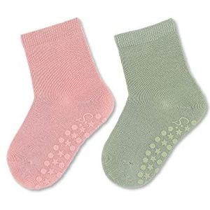 Sterntaler Baby-meisjes absokjes dubbelpak Uni kindersok, zacht roze, 26 EU