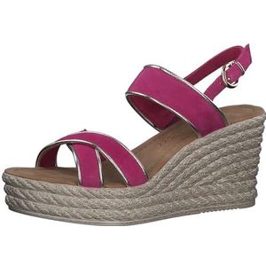 MARCO TOZZI Wedge Sandal by Guido Maria Kretschmer 2-28311-42 dames, Pink Comb, 42 EU