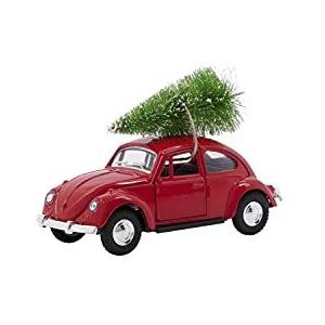 House Doctor Xmas Auto Rood - Kerstdecoratie Binnen, Kerstdecoraties, Kerstdecoratie - Traditionele Nostalgische Julepynt voor uw huis (Maat: L: 12,5 cm, B: 5 cm, H: 8 cm)