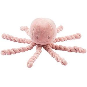 Nattou Knuffeldier van Octopus, voor premature en pasgeboren baby's, 23 cm, oudroze