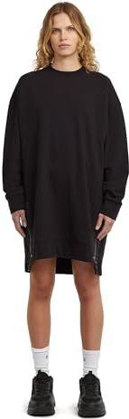 Biker Zip Sweater Dress - Zwart - Jurk - Dames