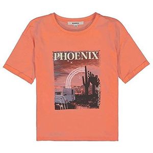 Garcia Kids T-shirt voor meisjes, Peach Neon, 152/158 cm