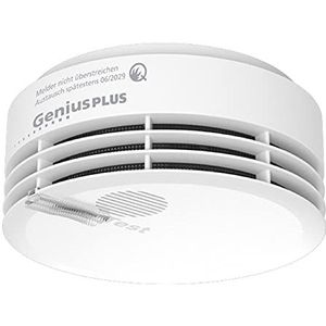 Hekatron 31-5000020-06-02 Genius PLUS rookmelder met geïntegreerde batterij (levensduur 10 jaar) – incl. 1 x kleefpad – app-ondersteund – rookmelder in wit – 1 stuk