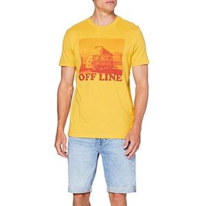 Springfield Heren T-shirt, goud (goud/mosterd 8), S
