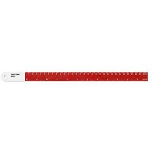 Pantone Ruler Steel 30 cm - Red