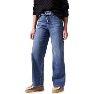 Street One Studio Jeans met brede pijpen, Medium Blue Washed, 28W / 28L
