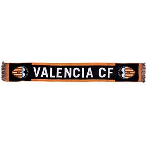 Valencia CF Valencia C.F sjaal zwart en oranje, standaard unisex volwassenen, Blanco Y Gris