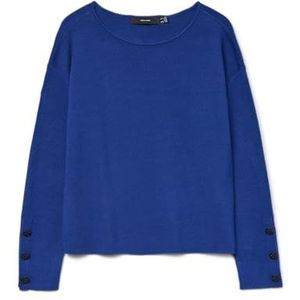 VERO MODA Vmgold Ls Boatneck Pullover, surf The Web, S