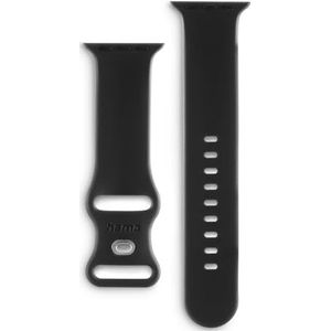 Hama Apple Watch 42/44/45/49 mm horlogeband siliconen armband polsbandje vervangbaar zwart