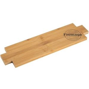 FLORINA Bamboegrass Serveerplank (40 x 30 cm) I Houten Plank voor Serveren TASTY I Rechthoekig Snijplank Serveerplaat Kaasplank Ontbijtplank van Bamboegrass met Handvat