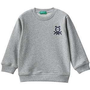 United Colors of Benetton Trainingsshirt voor kinderen en jongeren, Grijs Melange 501, 18 Maanden