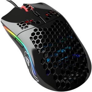 Glorious - Model O Gaming Mouse - Gaming-muizen met kabel voor PC, 12.000 DPI, RGB LED 16,8 miljoen kleuren - Glanzend, Zwart