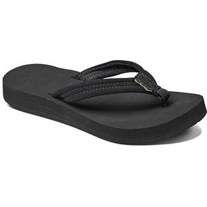 Reef Cushion Breezeblack Black Dames Slippers - Zwart