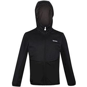 Regatta Highton Full Zip Fleecejack, uniseks, kinderen, Zwart, 3 jaar