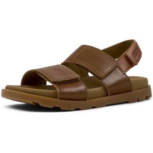 Camper - Brutus - Sandalen - Bruin - Klittenbandsluiting - Platte Hak