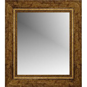 Wandspiegel voor kleed/hoofdeinde, hout, goudkleurig, 161 x 51 cm