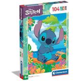 Clementoni Supercolor Disney Stitch – Kinderpuzzel – 104 Stukjes – Puzzel – Kinderen 6+ Jaar