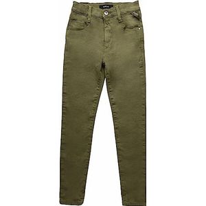 Replay meisjes jeans, 962 Lichen Green, 6 Jaar