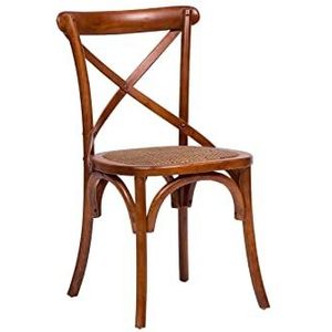 Biscottini Keukenstoel vintage essenhout, 46,5 x 42,5 x 86,5 cm (l x d x h), eetkamerstoel, shabby stoel, eetkamerstoelen, keukenstoelen, eetkamerstoelen van hout, woonkamerstoel