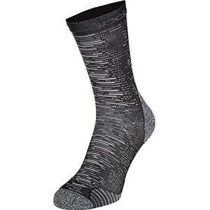 Odlo Unisex Ceramicool Run Graphic Micro Crew sokken loopsokken, zwart, X-Large