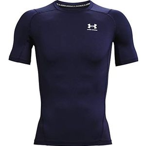 Under Armour Ua Hg Armour Comp Ss T-shirt heren, Midnight Navy / White, S