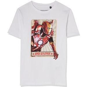 Marvel BOMARCOTS171 T-shirt, wit, 06 jaar, jongens, Wit., 6 Jaren