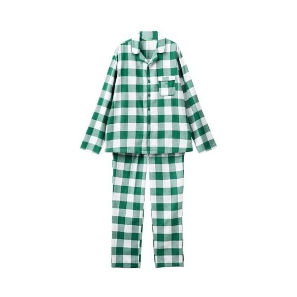 LAPASA M 95 Heren Pyjama Set Comfortabel Katoenen Flanellen