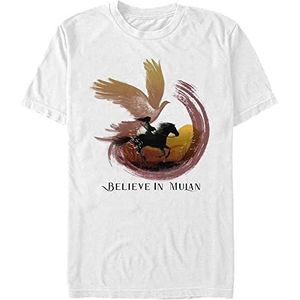 Disney Mulan: Live Action - Believe Unisex Crew neck T-Shirt White M